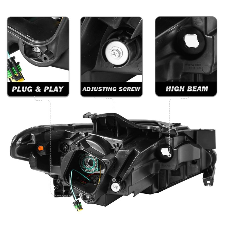 SOCKIR [HID/Xenon Headlight Assembly Fit for 2018-2021 Chevy Traverse L/LS/LT