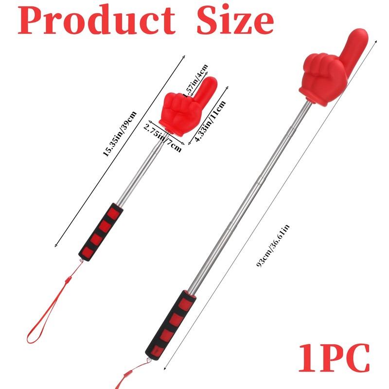 Big Extendable Pointer Finger Stick, Teacher Pointer Stick for Classroom