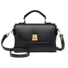 GOIACII Crossbody Bags for Women Top Handle Handbags Ladies Purses Leather Satchel Black