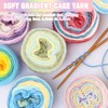 Wool Colour Gradient 400 g, Wool for Crocheting, Cupcakes Bobble,