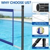 Qufiona Pool Volleyball Net for Inground Pools, Adjustable 16–22FT Pool