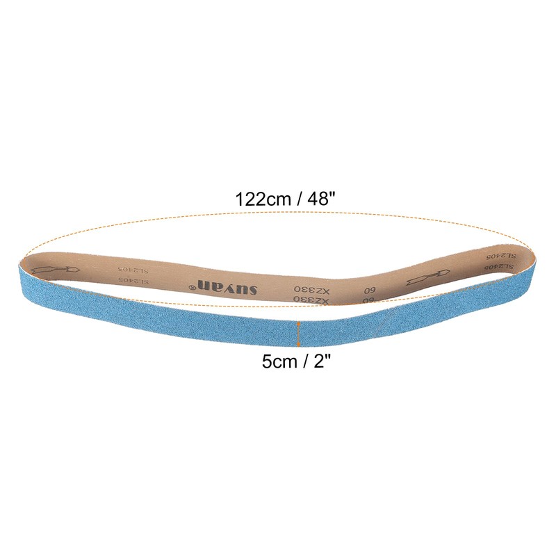 HARFINGTON 6pcs 2 x 48" Sanding Belts 1pcs Each of