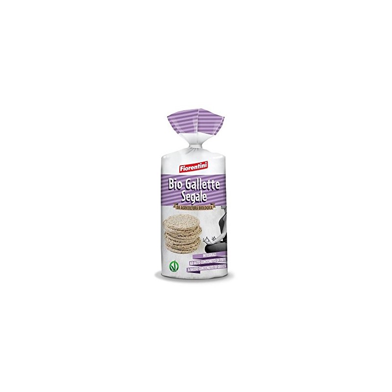 Fiorentini Organic Rye Cakes 100 g (Pack of 6)