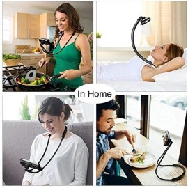 Wingwa Cell Phone Neck Holder, Tablet Holder Stand Universal Phone Stand, Lazy Brack...
