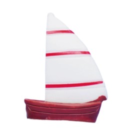 Hellery 1/64 Miniatur Segelboot Dioramen bemalt Puppenhaus Zubehör Landschaft Foto Prop Micro Landschaft Dekor Mini Boot