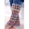 Pachamama Women Wool/Mohair Legwarmer Handknitted Striped Multicoloured Soft Top Regular