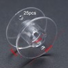 Quesuc Pack of 25 Sewing Machine Bobbins with Transparent Bobbins