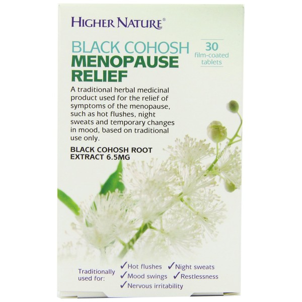 Higher Nature Black Cohosh Menopause Relief 30 tablets