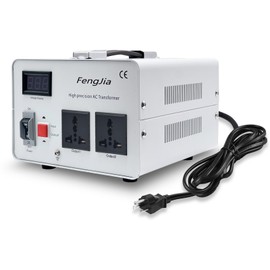 YVQVNDF Step Down Voltage Converter 2000 Watts 220V to 110V for US Canada Japan Electrical Appliances Use in Europe and Asia 220-240v Power System Power System, with 2 US Outlets (2000W(220V-110V))
