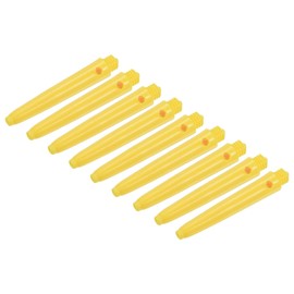 PATIKIL 35mm Dart Shafts, Medium 2BA Plastic Dart Stems Dart Accessories for Steel Tip - 9 Pack (Yellow)