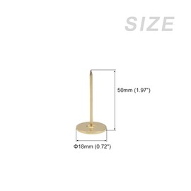 METALLIXITY Upholstery Nail Tacks (18x50x1.4mm) 40Pcs, Iron Flat Head Push Pins - for House Construction, Home Kitchen Furniture, Gold Tone