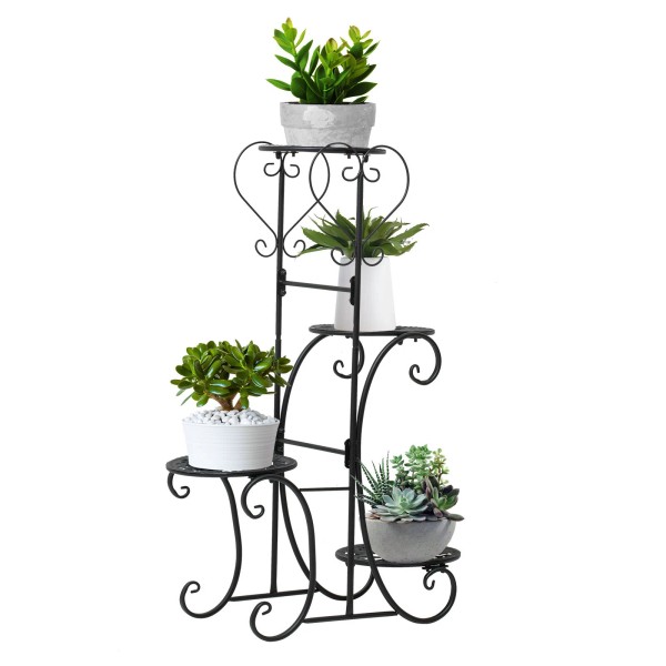 Unbranded 4 Tier Metal Flower Pot Plant Stand Display Shelf