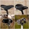 Gusti Angelo D. Leather Saddle Vintage Retro Saddle with Suspension