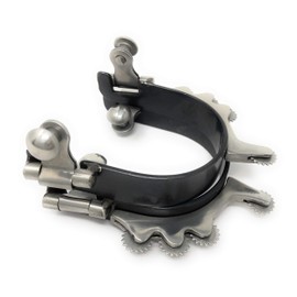 AJ Tack Wholesale Black Horizontal Rowels Bumper Spurs - Ladies