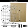 2Pack 304 Stainless Steel Sink Protector for Double Kitchen Sink