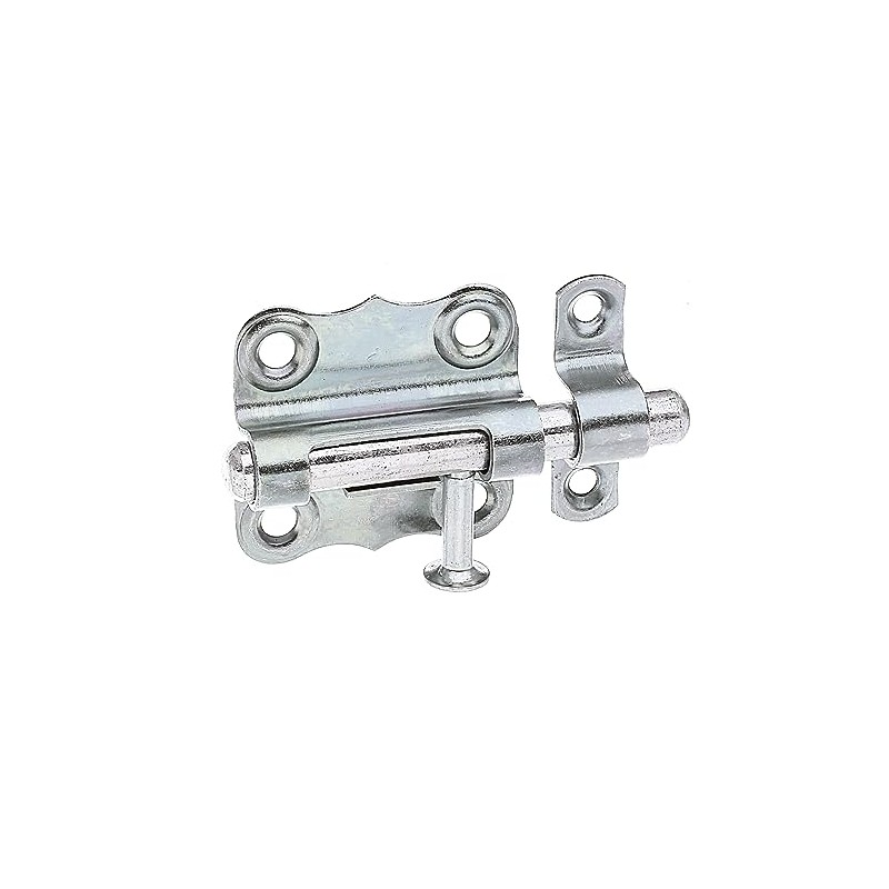 Alberts 123369 Grendelbolt, with button handle and without spring, galvanised,
