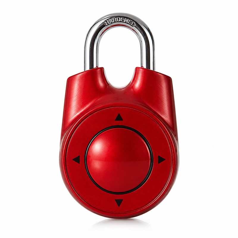 Directional Combination Padlock for Lockers – Resettable Keyless Metal Lock