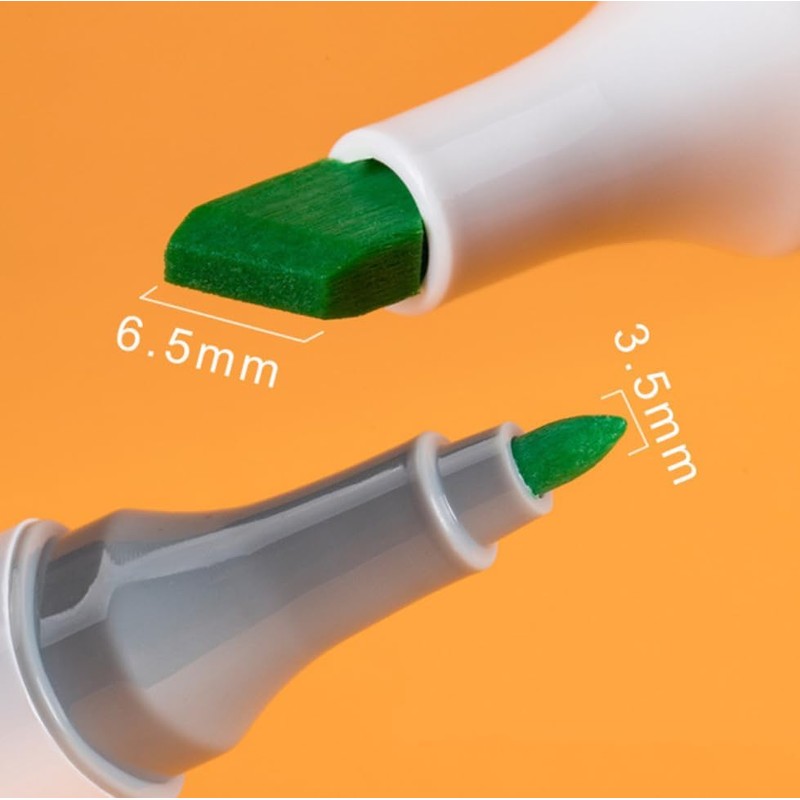 Qatalitic 60 Colours Alcohol Based Markers, Dual Tip Art Marker