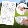 BaraRose Golf Shot Marker, Golf Stickers, 30 Sheets x 4