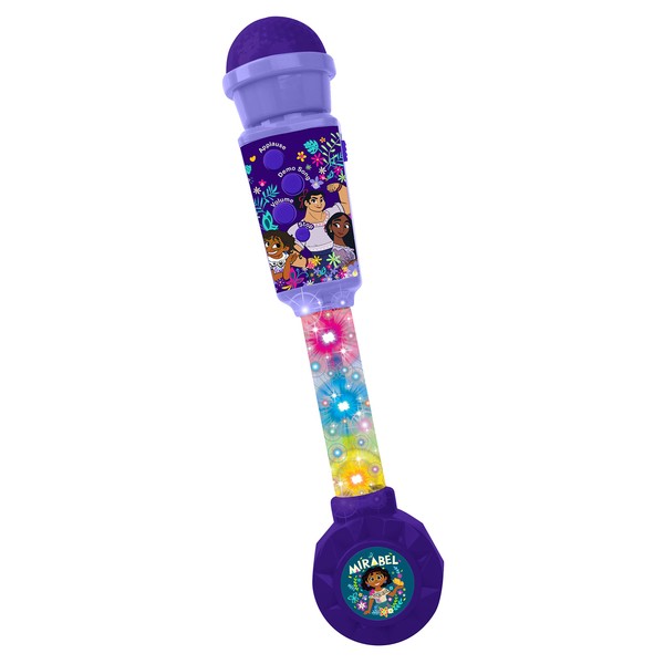 Lexibook MIC90EN Encanto, Microphone for Children, Musical Toy Game, Built-in Speaker, Light Effects, Aux-in Cable Plug, Purple, One Size