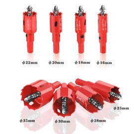 Bimetal Hole Saw, Drilling and Cutting Tool, Set of 8, Drill Bit