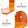 Sezanrpt 9 Inch Orange Wall Shelves, Acrylic Wall Mounting Ledges