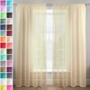 Megachest gathering tape voile curtain(champagne, W 56" x L 90"