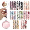mulanfeng 5ML Portable Refillable Perfume Spray Bottle, 4PCS Floral Butterfly