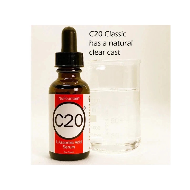 NuFountain C20 20% L-Ascorbic Acid Serum Vitamin C 30ml/1oz Made
