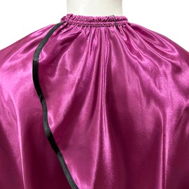 Pelocapa Salon Styling Capes for Clients, Hair Dye Cutting Capes with Elastic Hooks, Waterproof Light Weight Satin Sheen Styling Cape Barber Gown for Stylist, 63”*56”(Purple)