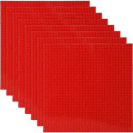 Nemorleyl Classic Baseplates Building Base Plates for Building Bricks 100% Compatible with Major Brands-Baseplates 10" x 10", Pack of 8