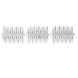 30PCS Art Nail Drill Bits Nail Glue Remover Heads Manicure Tools for Grinding Polishing Shaping Cleaning