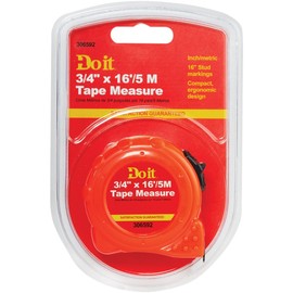 Do it English Metric Power Tape Rule, 3/4"X16' PLAST TAPE RULE
