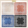 WELROG 90 x 90 cm Women's Large Square Headscarf -