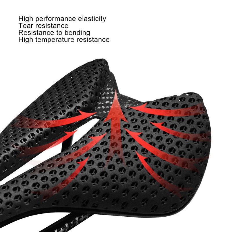 Bike Seat for Men and Women 3D Printed Carbon Fiber