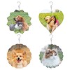 Encooldesty 4 pcs 8 inch Sublimation Wind Spinner Blank,Hanging Wind
