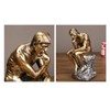 Thinker Statue Retro Style Energetic Lines Stable Nonslip Durable Resin
