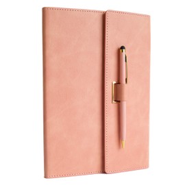 Pink A5 Journals for women & Men | Notebook and pen set | Journal Notebook | Notebooks for women | Faux Leather notebook | Notebook and pen gift sets | Leather bound notebook |Premium lined pages
