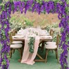 Apeair Wisteria Artificial Flowers Garland, 8Pcs Total 57.6ft Silk Faux