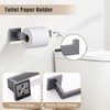 TURS Gunmetal Grey 3-Piece Bathroom Accessories Set, Wall Mounted
