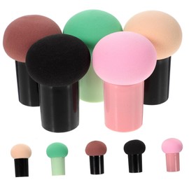 IWOWHERO 10pcs Mushroom Makeup Puff Wet Sponge Puff for Foundation Glow Makeup Powder Application