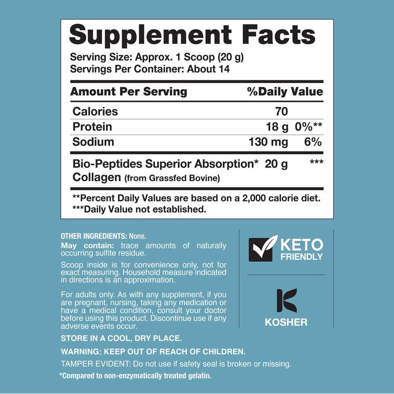 Collagen Bio-Peptides Grassfed | 10 oz (283 g) Powder