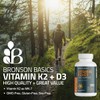 Bronson Vitamin K2 D3 (MK7) Supplement Non-GMO Formula Vitamin D3