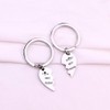 Tall and Short Best Friend Keychains Set Friendship Jewelry BFF