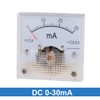 uxcell Analog Current Panel Meter DC 0-30mA 91C4 Ammeter for