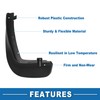 A ABSOPRO Mud Flap Splash Guard with Mount Accessories Front