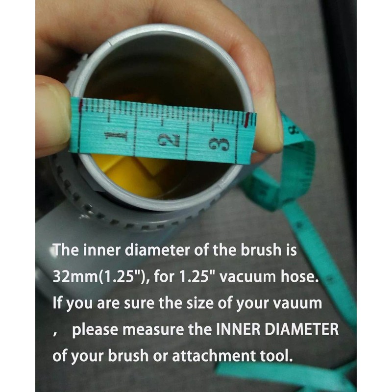 GIBTOOL 1.25 Inch (32mm) Vacuum Cleaner Air Suction Driven Attachment