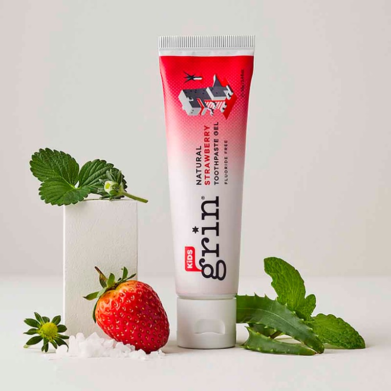 Grin Kids Natural Strawberry Toothpaste, 70g