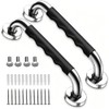 2 Pack 16.93Inch/43cm Grab Bars,304 Stainless Steel Rail Toilet Shower