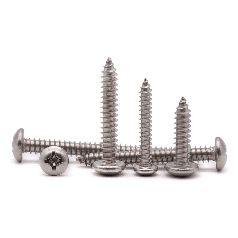 #8 x 1/2" (100 Pack) Stainless Steel Phillips Pan Head